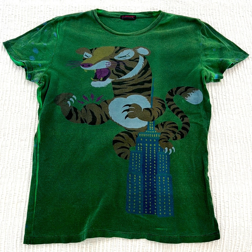 Custo Barcelona green t-shirt 100% cotton, size S/M